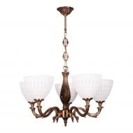 ВИТРИНА! Люстра подвесная Фабрика Світла Легенда Львова НСБ 51-5х60-051 5x60 Вт E27 античная бронза/патина