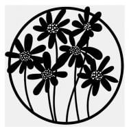 Панно декоративное Brushme Необычные цветы 30x30 см черный