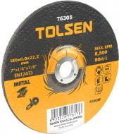 Круг зачисний по металу Tolsen 180x6,0x22,2 мм 76305
