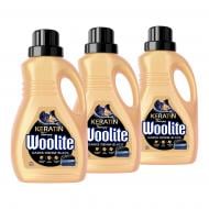 Гель для машинного та ручного прання Woolite для чорних та джинсових тканин з кератином 0,9 л 3 шт.