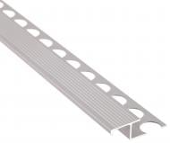 Порожек алюминиевый анодированный лестничный Braz Line 39x2700 мм серебро