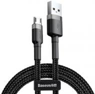 Кабель BASEUS Cafule Cable USB For Micro 2.4 A 1 м grey/black (CAMKLF-BG1)