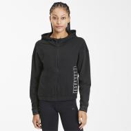 Толстовка Puma Logo PUMA FZ Hoodie 51894101 р. XS черный