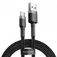 Кабель BASEUS Cafule USB-A to USB-C 1 м black (CATKLF-BG1)