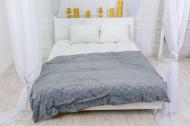 Плед №1027 Camellia 180x200 см light gray MirSon