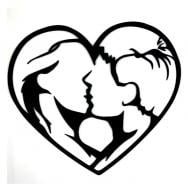 Панно декоративне Brushme Поцілунок 35x35 см чорний Панно декоративне Brushme Поцілунок 35x35 см чорний