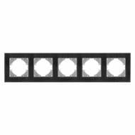 Рамка пятиместная Videx Binera горизонтальная черный VF-BNFRA5H-B Рамка пятиместная Videx Binera горизонтальная черный VF-BNFRA5H-B