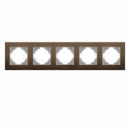 Рамка п'ятимісна Videx Binera горизонтальна шоколадний VF-BNFRA5H-CH Рамка п'ятимісна Videx Binera горизонтальна шоколадний VF-BNFRA5H-CH