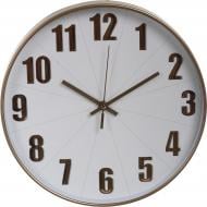 Часы настенные Silent 30 см белый с золотом