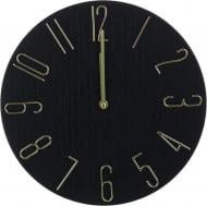 Часы настенные Timber Time 30 см черный с золотом