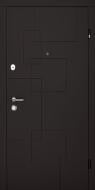 Двері вхідні Abwehr АМ-466 086П (V) (Шбр + Б) Avers + Kale НЧ шагрень бронза / білий 2050х860 мм праві
