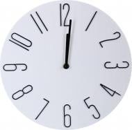 Часы настенные Timber Time 30 см белый с черным