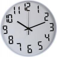 Часы настенные Laconic 30 см белый с черным