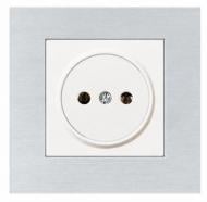 Механизм розетки без заземления HausMark Stelo IP20 белый 501-0288-121B