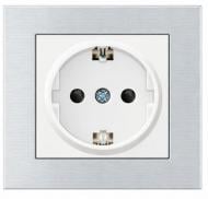 Механизм розетки с заземлением HausMark Stelo IP20 белый 501-0288-124B