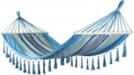 Гамак UP! (Underprice) с бахромой полоска 100x200 см голубой