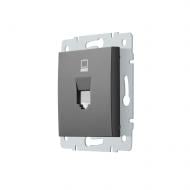 Механизм розетки компьютерная HausMark Stelo IP20 антрацит 501-4288-139