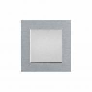 Механизм выключателя одноклавишный HausMark Stelo без подсветки серебро 501-4388-100