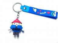 Брелок для ключей Яйцо-спасатель синий