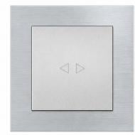 Механизм выключателя перекрестный одноклавишный HausMark Stelo без подсветки серебро 501-4388-107 Механизм выключателя перекрестный одноклавишный HausMark Stelo без подсветки серебро 501-4388-107