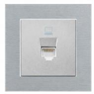 Механизм розетки компьютерная HausMark Stelo IP20 серебро 501-4388-139