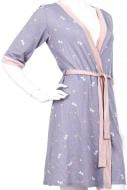 Халат Roksana Butterfly 780/60313 р. M сиреневый с розовым