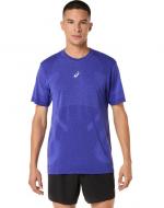 Футболка Asics ROAD SEAMLESS SS TOP 2011D355-403 р.S голубой