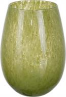 Ваза стеклянная Wrzesniak Glassworks Fin Green 17-8820A 25 см зеленый 17-8820A