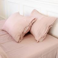 Наволочка Linen Organic Natural Dearness 45x45 см розовый MirSon