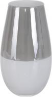 Ваза стеклянная Wrzesniak Glassworks Fin Bee 17-7229A 28 см Бело-серый 17-7229A
