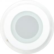 Светильник точечный Eurolamp DOWNLIGHT 3000 К белый LED-DLR-6/3(скло)