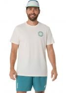 Футболка Asics PADEL COURT GRAPHIC SS TOP 2041A408-100 р.S белый