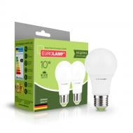 Лампа светодиодная Eurolamp 2 шт./уп. 10 Вт A60 матовая E27 220 В 4000 К MLP-LED-A60-10274(E)