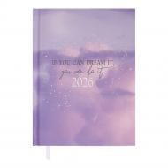 Щоденник датований поліграфічний MELODY Buromax A5 2026 BM.21163-07 фіолетовий