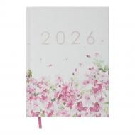 Щоденник датований поліграфічний MELODY Buromax A5 2026 BM.21163-12 білий із малюнком