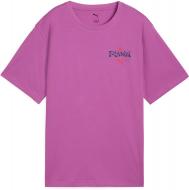 Футболка Puma WARDROBE ESS FLORAL PACK Relaxed Graphic Tee 62981389 р.S розовый