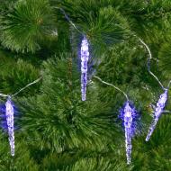 Электрогирлянда линейная Сосульки синие ILD020B-AY/IC встроенный светодиод (LED) 20 ламп 5,7 м