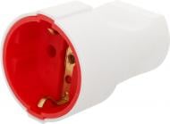 Розетка переносна Mutlusan 16 А 250 В із заземленням 220В IP20 ABS-пластик білий