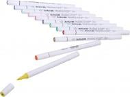 Набор маркеров профессиональных двусторонних ZX-600-12 разноцветный Набор маркеров профессиональных двусторонних ZX-600-12 разноцветный