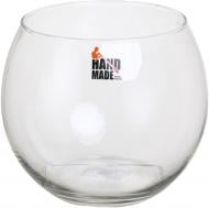 Ваза стеклянная шар Солнце 15 см прозрачная