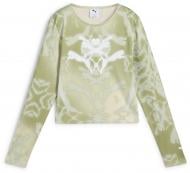 Футболка Puma DARE TO Long Sleeve AOP Tee 62980537 р.XL зелений