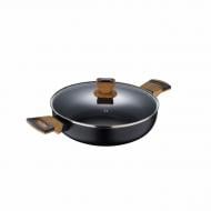 Сотейник с двумя ручками и крышкой Bergner Earth black, 28 см (BG-32038-BK)