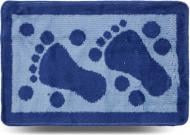 Коврик для ванной комнаты Dariana Лапки 40х60 синий