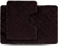Набір килимків Dariana Econom 55x80 + 55x42 Геометрія, коричневий