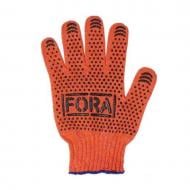 Рукавички Doloni 15300 7 клас FORA помаранчеві з покриттям ПВХ крапка XL (10) 19492