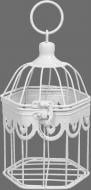 Клетка декоративная Cage Птица 12,5х11,5х18 см белый 