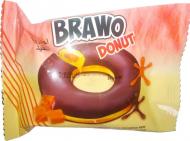 Кекс BRAWO DONUT с карамельной начинкой в ​​какао-молочной глазури 50 г