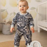 Ромпер-реглан унисекс Blanka Мишка р.68-74 серый 110846