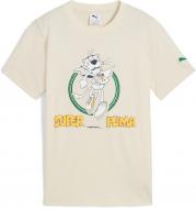 Футболка Puma SUPER PUMA Graphic Tee I B 62986487 р.140 бежевый
