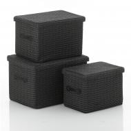 Набір кошиків Kela Rimossa чорні (32124)